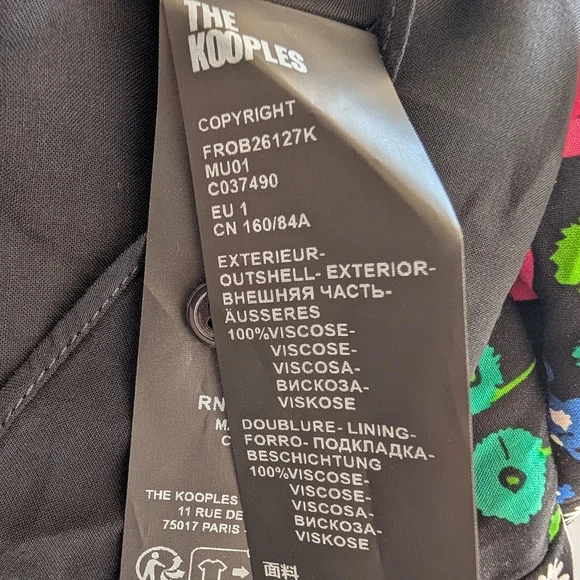 NWT The Kooples Floral Cutout Maxi Dress In Joyful Flower Size 1/US4 - Picture 10 of 14